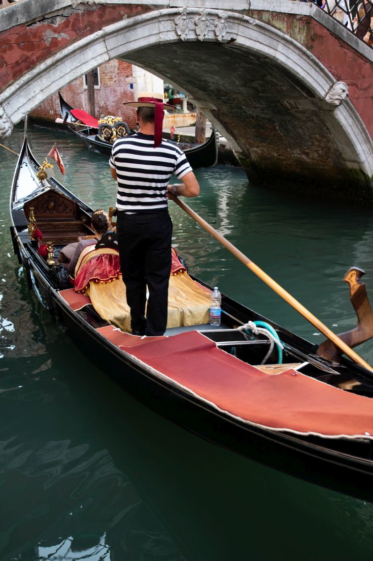 gondola training - it's all wine and boats - reflections