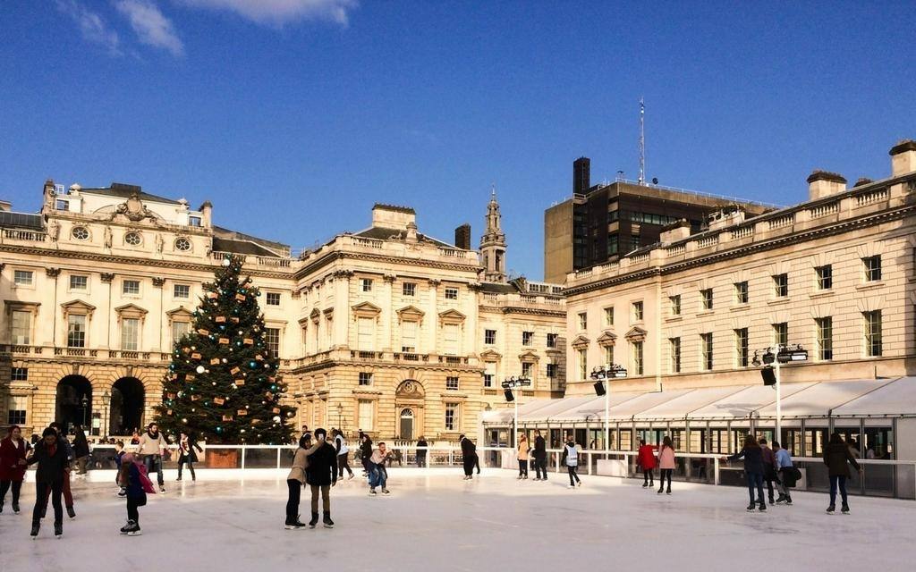 Ice-skating in London, England